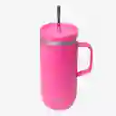 Qwetch Vaso Cold Cup Con Asa Isotérmico Magenta 600 mL