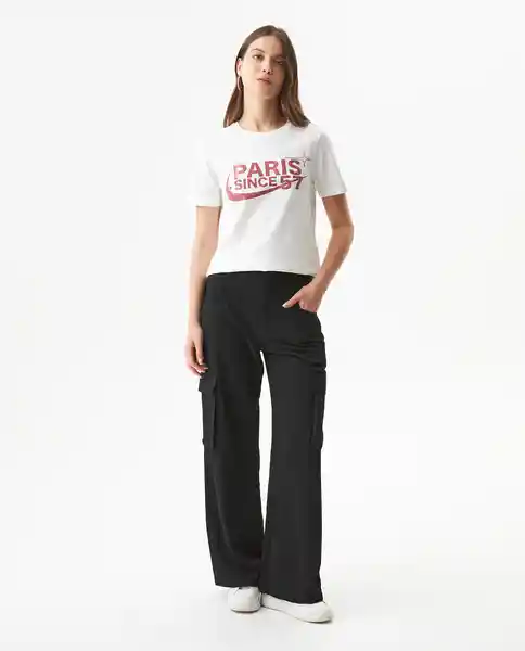 Camiseta Graphic Femenino Crudo Prístino Claro M Chevignon