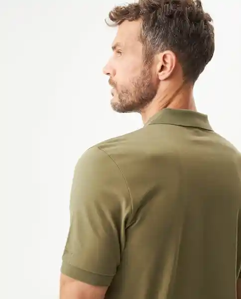 Camiseta Polo Muscle Masculino Verde Cerro Oscuro S Chevignon