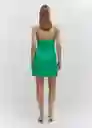 Vestido Lari Verde Talla L Mujer Mango