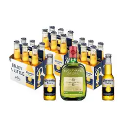 Combo Buchanans Deluxe Whisky 12 Años + Corona Extra Lager