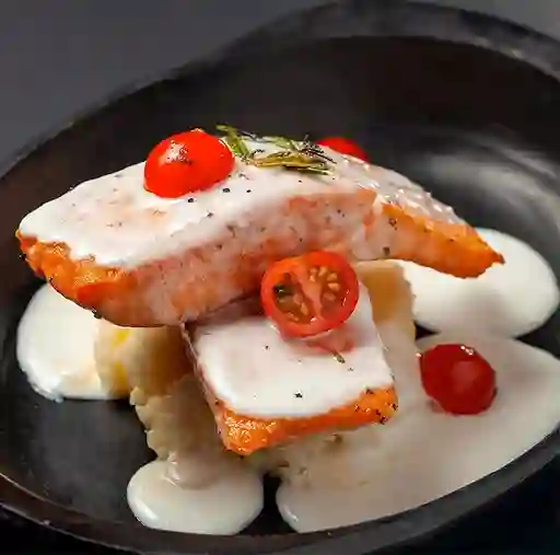 Salmón al olivo