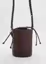 Bolso P Coin Chocolate Talla 99 Mujer Mango