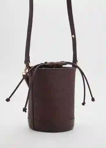Bolso P Coin Chocolate Talla 99 Mujer Mango