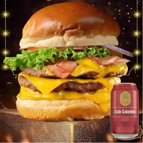 Combo la Burger Brutal + Club Colombia Roja 330 ml