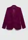 Saco Americana Combi Fucsia Talla 18 Mujer Mango