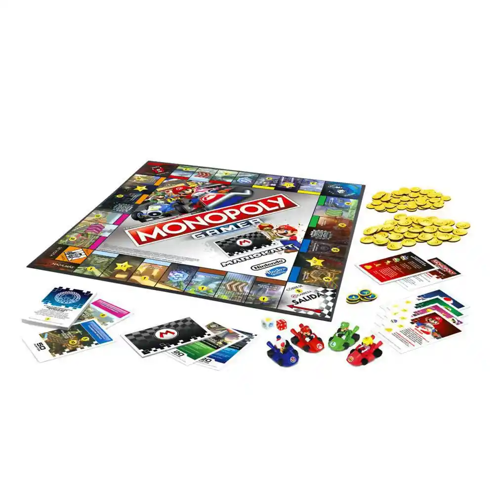 Hasbro Gaming Juego de Mesa Monopoly Mario Kart