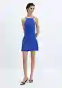 Vestido Susic-H Azul Talla M Mujer Mango