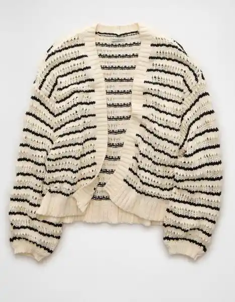 Suéter Tejido Mujer Negro Talla Medium 1557032 American Eagle