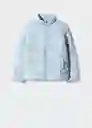 Abrigo Anorak Light4 Azul Talla 12 Niñas Mango