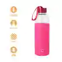 Vaso de Vidrio Serie Rosado Miniso