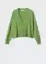 Cárdigan Lucca Verde Pastel Talla S Mujer Mango