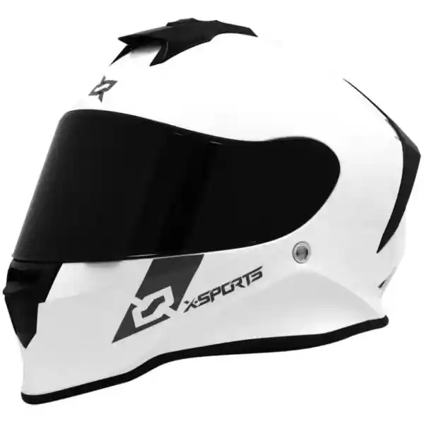 X-Sports Helmets Casco Para Moto Solid Blanco M V151