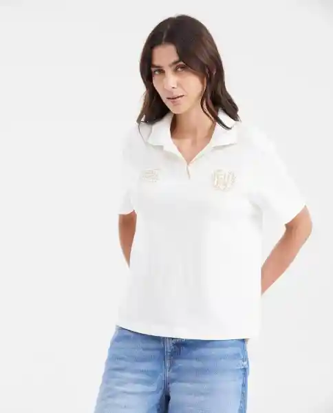 Camiseta Polo Jersey Crudo Pristino Claro Talla S Chevignon