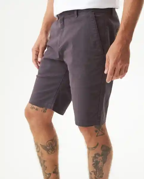 Short Colors Rocket Gris Asfalto Oscuro Talla 34 Chevignon