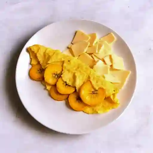 Omelette con Platano Maduro