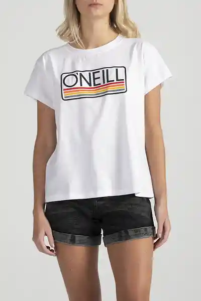 ONeill Camiseta Classic Headquarters Femenino Blanco Talla L