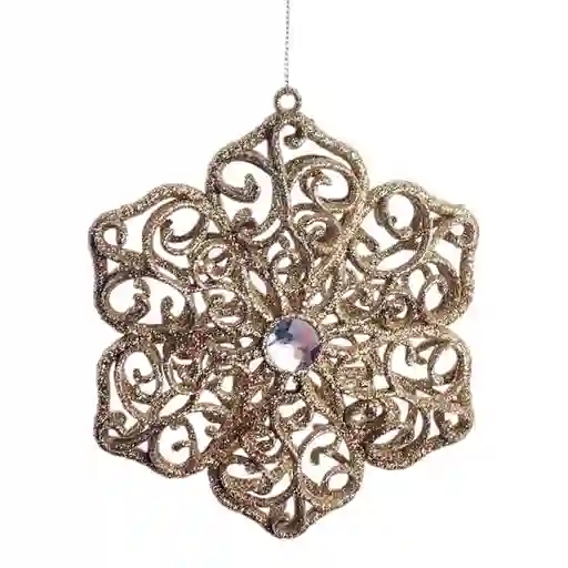 Copo de Nieve Decorativo Dorado 1300701011 Finlandek