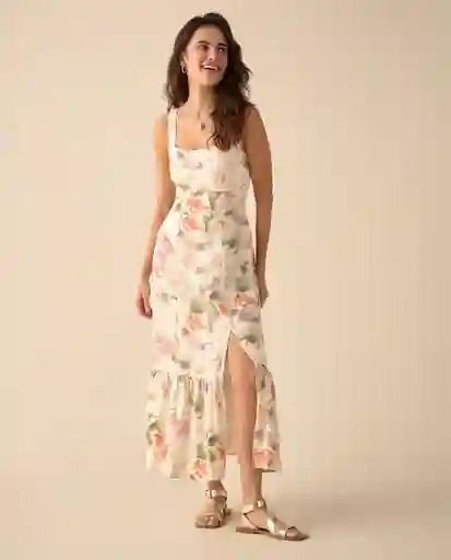 Vestido Verde Ciprés Oscuro Talla XL 691G001 Esprit