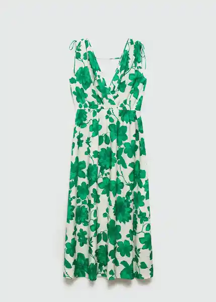 Vestido Fraterni Verde Talla M Mujer Mango