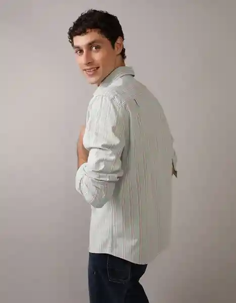 Camisa Hombre Gris Talla Medium American Eagle 01502103