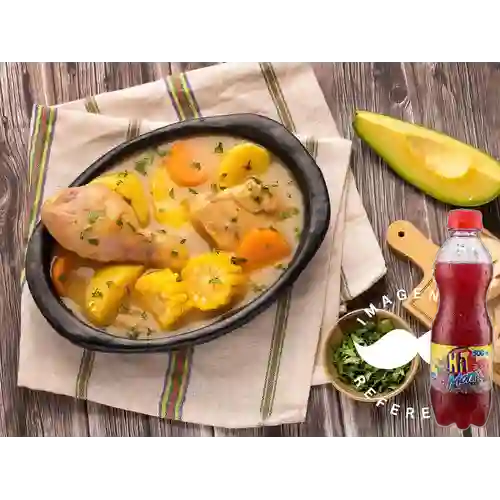 Combo Sancocho de Gallina + Hit Mora 500 ml