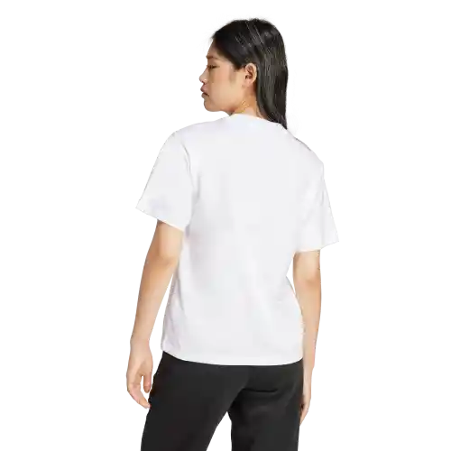 Adidas Camiseta W Manga Corta Lifestyle de Mujer Blanco Talla S