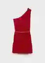 Vestido Michelle Vino Talla S Mujer Mango