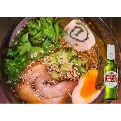 Combo Ramen Tradicional + Stella Artois 335 ml