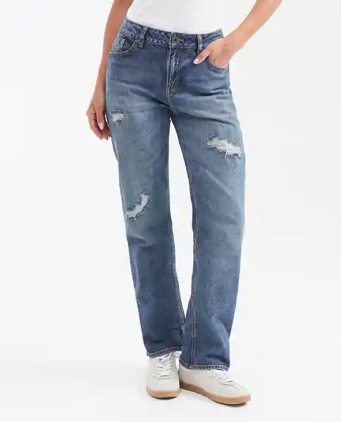 Jean Cosmo Femenino Azul Francés Talla 10 Chevignon