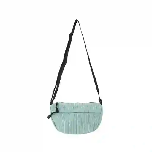 Bolso Media Luna Estilo Preppy Pana Aguamarina Miniso