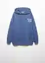 Buzo Sudadera Times Azul Talla 18 Teen Niñas Mango