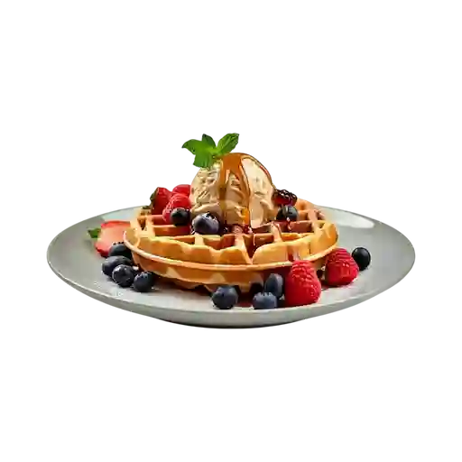 Waffle de frutos rojos