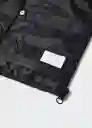 Abrigo Anorak Unico Negro Talla 08 Niños Mango