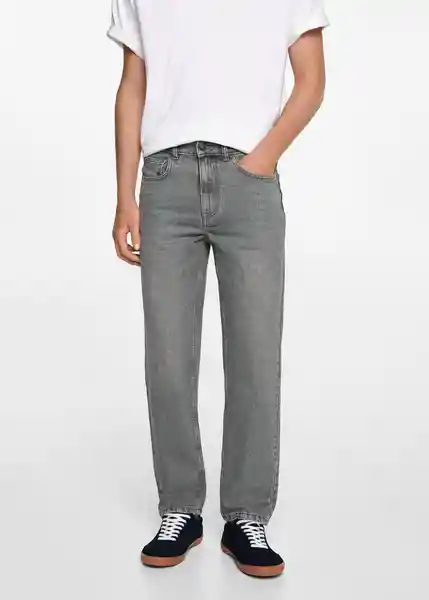 Jean Regfitg Tejano Gris Talla 23 Niños Mango