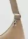 Bolso M Poma Beige Talla 99 Mujer Mango