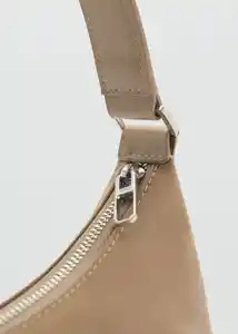 Bolso M Poma Beige Talla 99 Mujer Mango