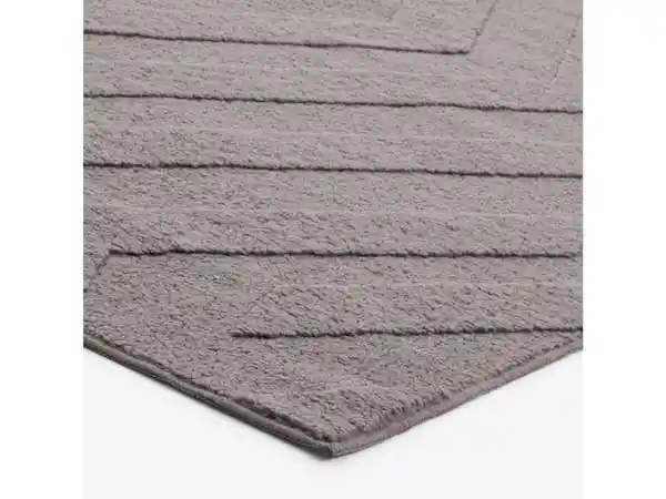 Alfombra Poliéster Emboss Gris 70 x 140 cm Casaideas