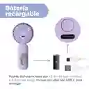 Ventilador de Mano Plegable Tornasol Morado Serie Miniso