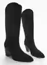 Botas Ute Negro Talla 39 Mujer Mango