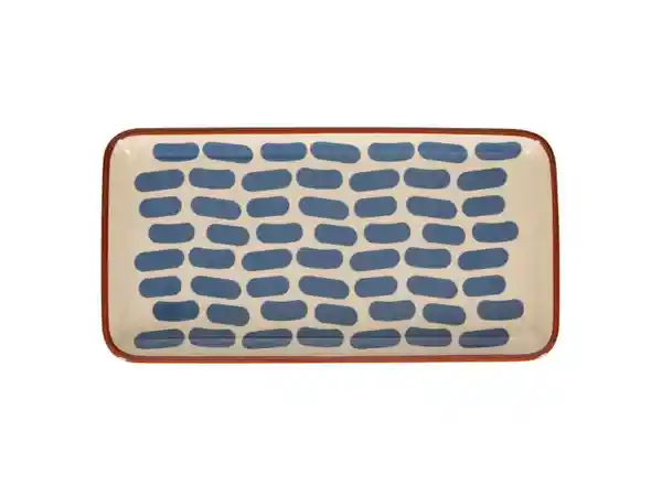 Plato Para Cóctel Rectangular Con Diseño Casaideas