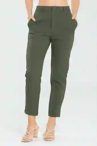 Pantalón New Karla Color Verde Militar Talla 10 Ragged