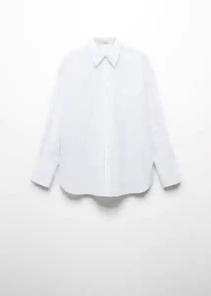 Camisa Juany Offwhite Talla L Mujer Mango