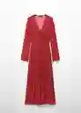 Vestido Roses Rojo Talla XL Mujer Mango