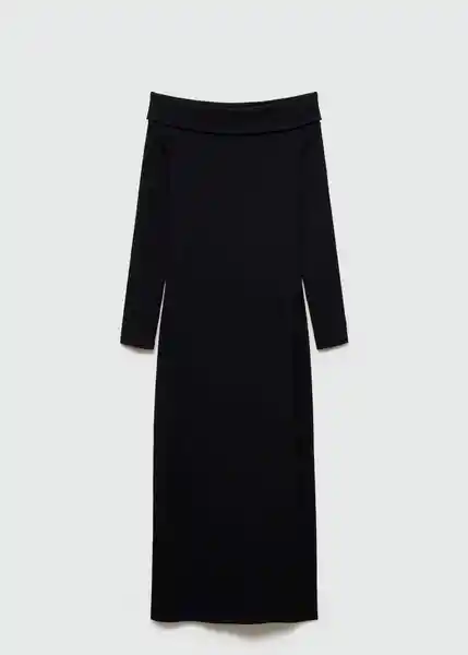 Vestido Shouldex Negro Talla 19 Teen Niñas Mango