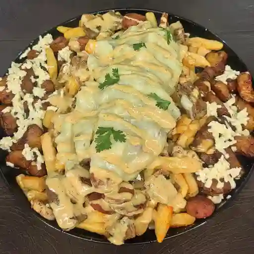 Papas locas melas+ 2 gaseosas personales