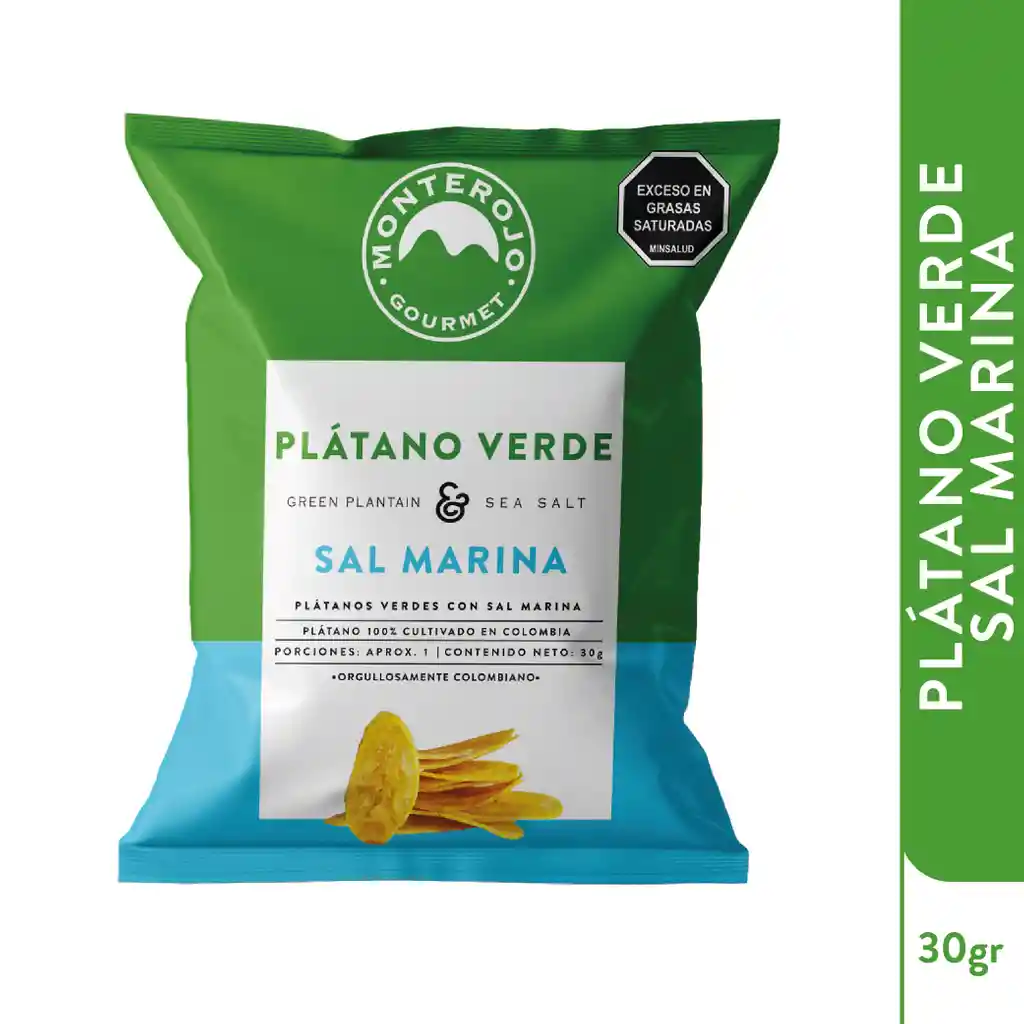 Platanos Verdes Sal Marina 30gr MonteRojo Gourmet