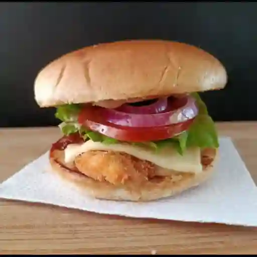 Hamburguesa de pollo crispy