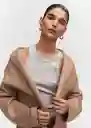 Abrigo Ringo Topo Talla XL Mujer Mango