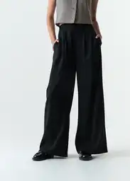 Pantalón Isis Mujer Negro Puro Ultraoscuro Talla 12 533G356 Naf Naf